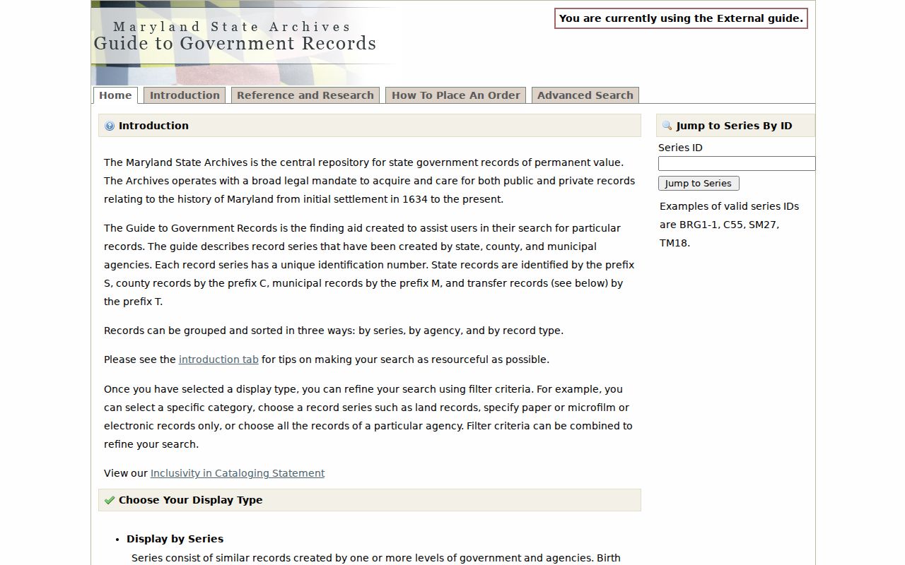 Parkville people directories in the Maryland State Archives catalog